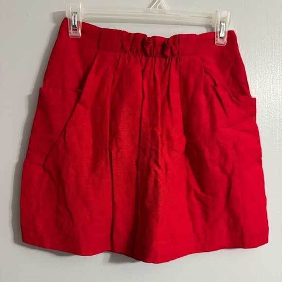 Forever 21 Red Pleated Mini Skirt Size XS - Picture 1 of 12